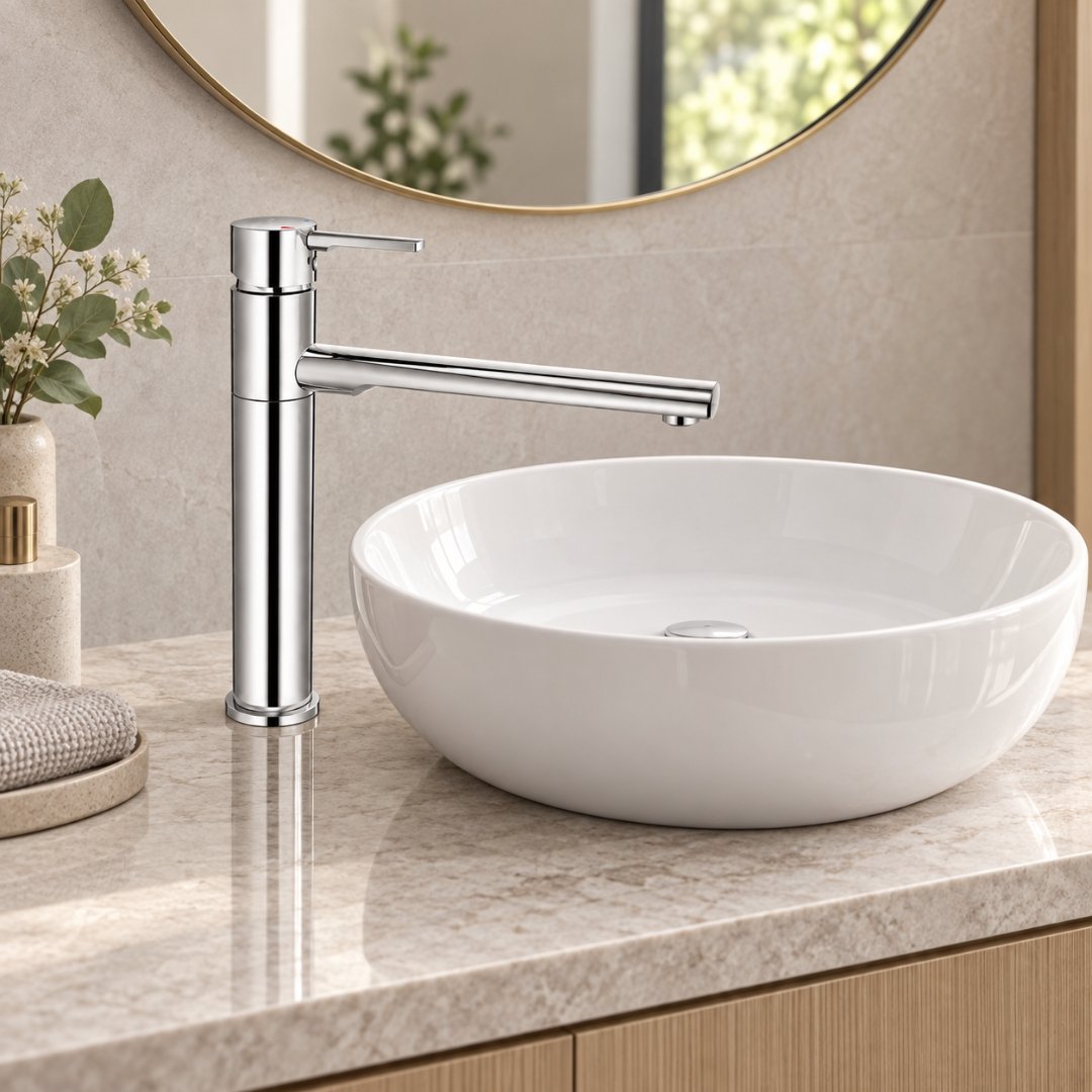 Jaquar FLP-CHR-5009BPM, single lever sink mixer